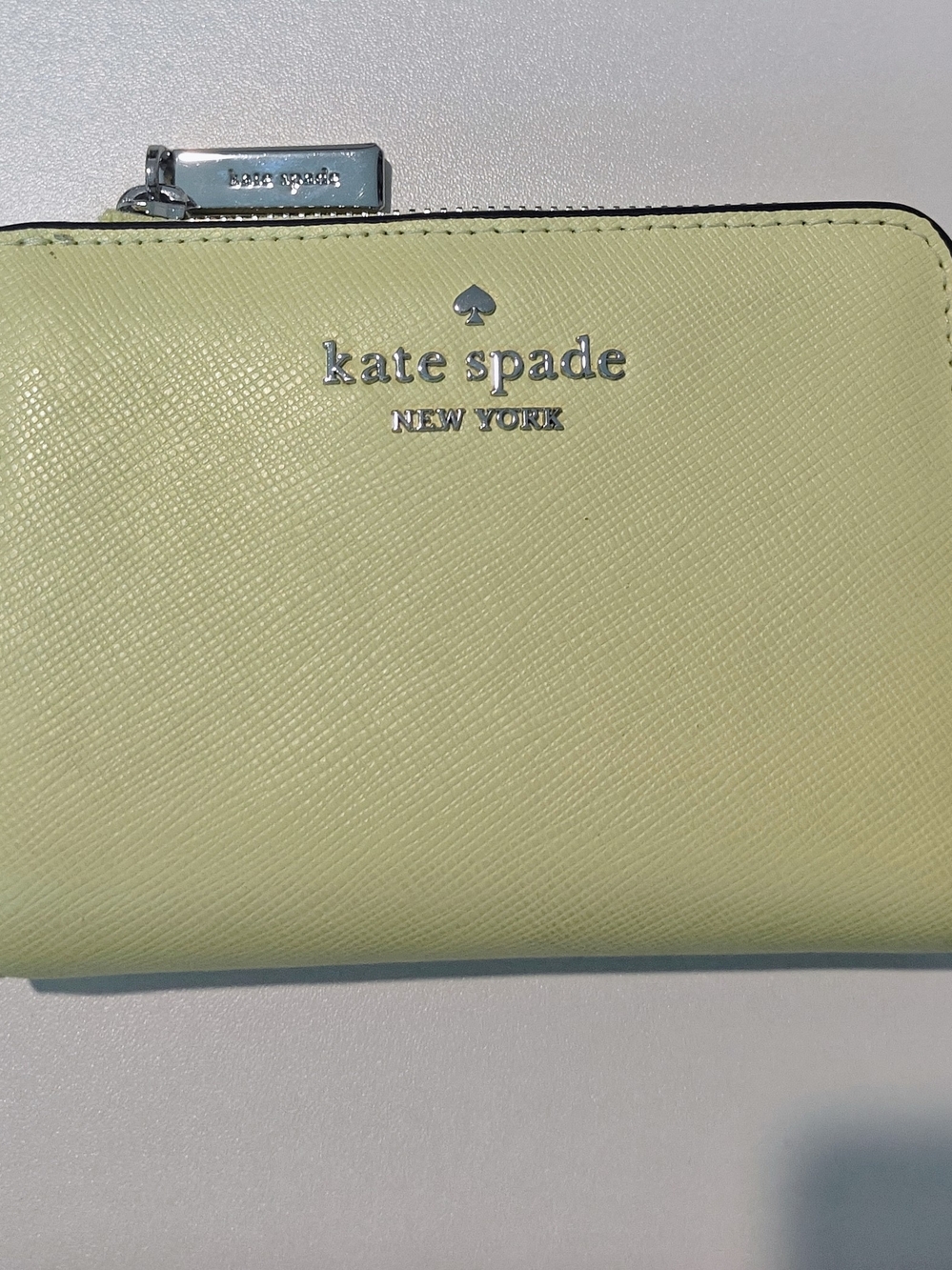 Kate Spade New York Lemon Yellow Zip Wallet